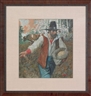 Arthur E. Becher, a pilgrim seeding a field