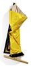 Angela de la Cruz, Self Clutter (Yellow-Dark Green)