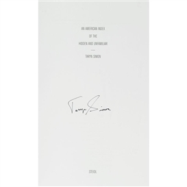 Taryn Simon, EXHIBITION CATALOGUE: AN AMERICAN INDEX OF THE HIDDEN AND FAMILIAR