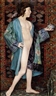 Alfred Waagner, Nude Girl holding Pot and Standing in Front of a Kelim