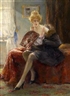 Oumbertus Argyros, Young Woman with Fan