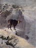 Carl Ritter von Dombrowski, Chamois im Winter