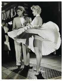Sam Shaw, Marilyn Monroe and Tom Ewell in "The Seven Year Itch." (2)