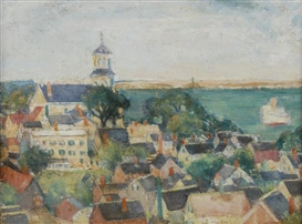 Nancy Maybin Ferguson, CHURCH OVERLOOKING THE BAY