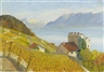 Leo Andenmatten, View over Lake Geneva