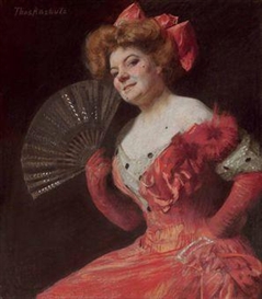 Thomas Anshutz, A Study in Scarlet: Portrait of Katherine Rice