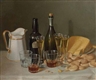 John F. Francis, Still Life with Cheese and Wine