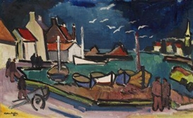 Ernst Mollenhauer, Hafenszene