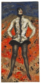 Alfons Walde, Maske (Stehende Frau mit Kappe)