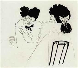 Aubrey Beardsley, An illustration for Charles Lamb's and Douglas Jerrold's Bon Mots, 1893