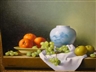 Christopher Cawthorn, 2 works: Still Life with Fruit and Vessels
