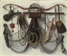 Christoffel Pierson, A trompe-l'oeil still life of hunting utensils