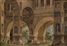 Johann Friedrich Morgenstern, Fantastic architecture in moonlight
