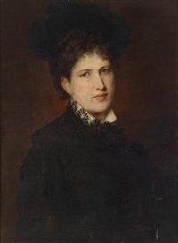 Hans Canon, Portrait of a Woman in a Hat