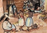 George Campbell, A GROUP OF FISHERMEN'S WIVES FROM PEDREGALOS, SPAIN
