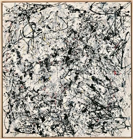 Art & Language, Portrait of V.I Lenin by V. Charangovitch (1970) in the style of Jackson Pollock III