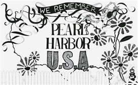 Aleksandra Mir, We Remember Pearl Harbour USA (from The Church of Sharpie project) (8 parts)