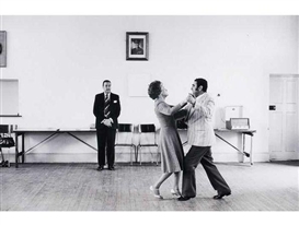 David Goldblatt, Dancing- master Ted van Rensburg watches two of his ballroom pupils
