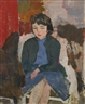 Eliane De Meuse, Jeune fille à la robe bleue