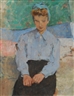 Eliane De Meuse, Jeune femme assise
