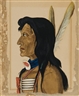Wilhelm Emile Charles Adolphe De Specht, Profile portrait of Native American