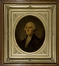 Unknown , George and Martha Washington, pair of framed oval print portraits