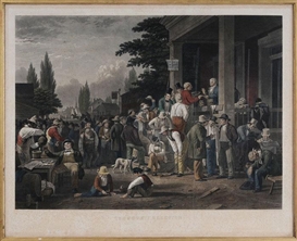George Caleb Bingham, "The Country Election" by John Sartain