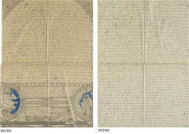 Adolf Wölfli, 2 works: recto: S. 416a 'Hellveetia und Lutt=Wohn=Karolina'; verso: S. 416b