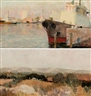 Leonid Vasin, Pair: “Beaufort, Vic” and  “Shipping, Port Adelaide”