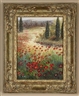 R. Evans, MEADOW WITH RED FLOWERS