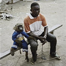 Pieter Hugo, Dayaba Usman with the monkey Clear, Nigeria
