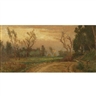 Elihu Vedder, Near Villa Ansidei Perugia, Sunset