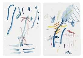 Michael Krebber, 2 works:Untitled