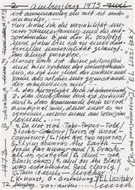Hanne Darboven, 1+1=1,2, 2=1,2