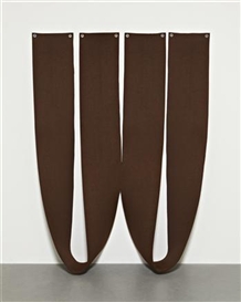 Robert Morris, Untitled – Brown Felt Piece ( in 2 parts)