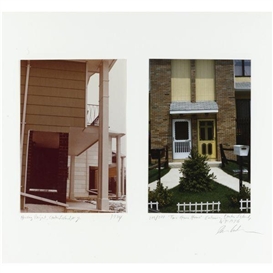 Dan Graham, Two works: Housing Project, Staten Island, N.Y.; "Two Home House" Entrance, Staten Island, N.Y.