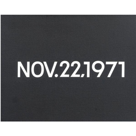 On Kawara, Nov. 22, 1971