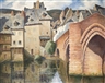 Paul de Lamerie, Village au bord d'une rivière