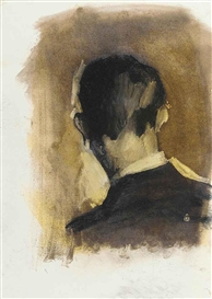 Stephen Conroy, Back of head, study: 3 Bob a week