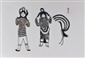 Lucy Qinnuayuak, FAMILY GROUP WITH BIRD