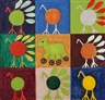 Dennis Pearson, Nine Anamorphic Forms: 8 Turkeys and Green Horse