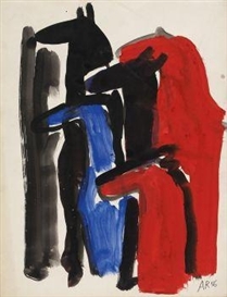 Anton Räderscheidt, Untitled (horses)