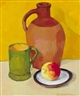 Dennis H. Osborne, WOODEN SPOON and STILL LIFE WITH VASE AND APPLE (A PAIR)