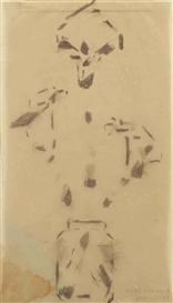 Bart van der Leck, Study of a lily in a vase