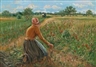 Theodor von Hörmann, Knieende Bäuerin mit Sichel