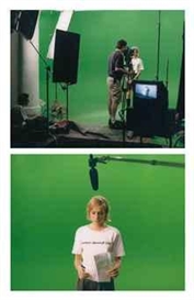 Slater Bradley, Untitled (Green Actress) (2 parts)