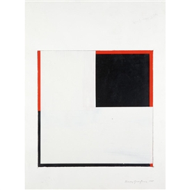 Harvey Quaytman, Study for Covering Letter I