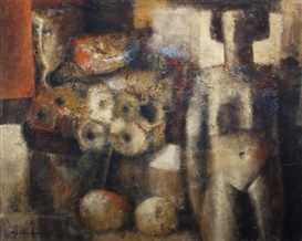 Hugo Palma Ibarra, Standing Nude with Seated Turtle