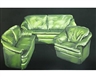 Dirk Skreber, Untitled (green sofa)