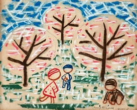 Josef Capek, Children under trees